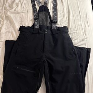 Spyder Black Ski Bibs